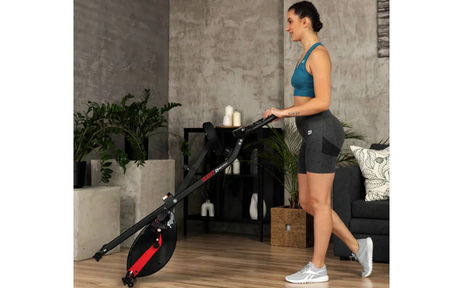 Велотренажер Hop-Sport HS-3020X Quest X-Bike черно-красный 4