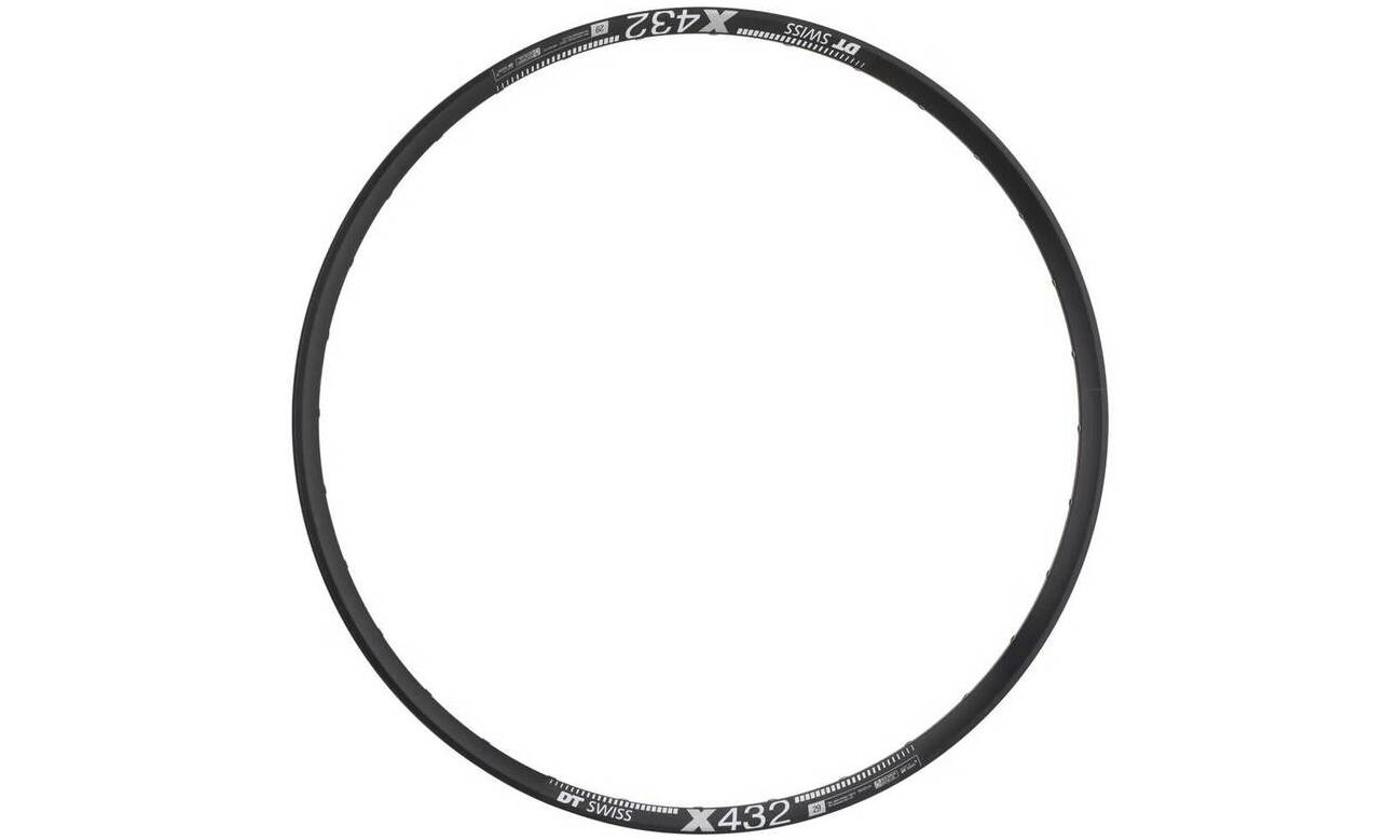 Обод DT Swiss X 432, 29", размер 622×25 мм, 32 отверстия, ниппель Presta, дисковые тормоза, черный 