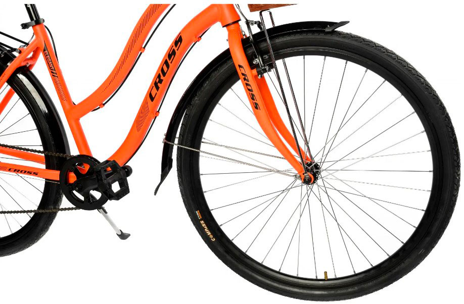 Фотография Велосипед Cross Elegant 28" размер М рама 18 2022 Оранжевый 3