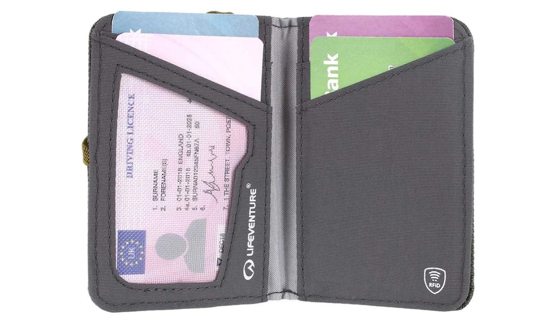 Фотография Кошелек Lifeventure Recycled RFID Card Wallet olive 2