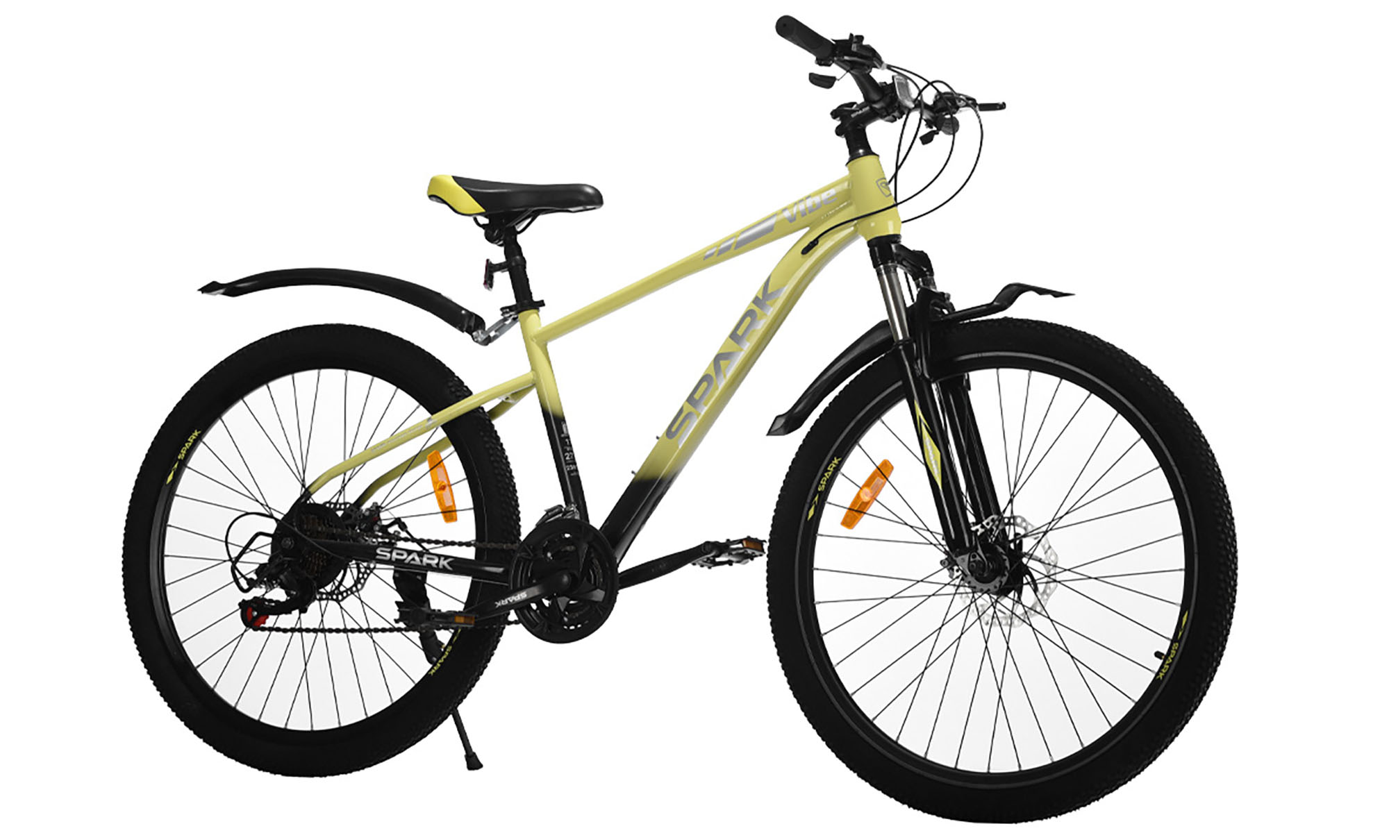 Велосипед SPARK VIBE 27,5", размер M, рама 17", год 2026, лаймовый с чёрным 4