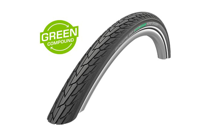 Фотография Покрышка 20x1.75 (47-406) Schwalbe ROAD CRUISER K-Guard Active B/B HS484 GREEN, 50EPI black