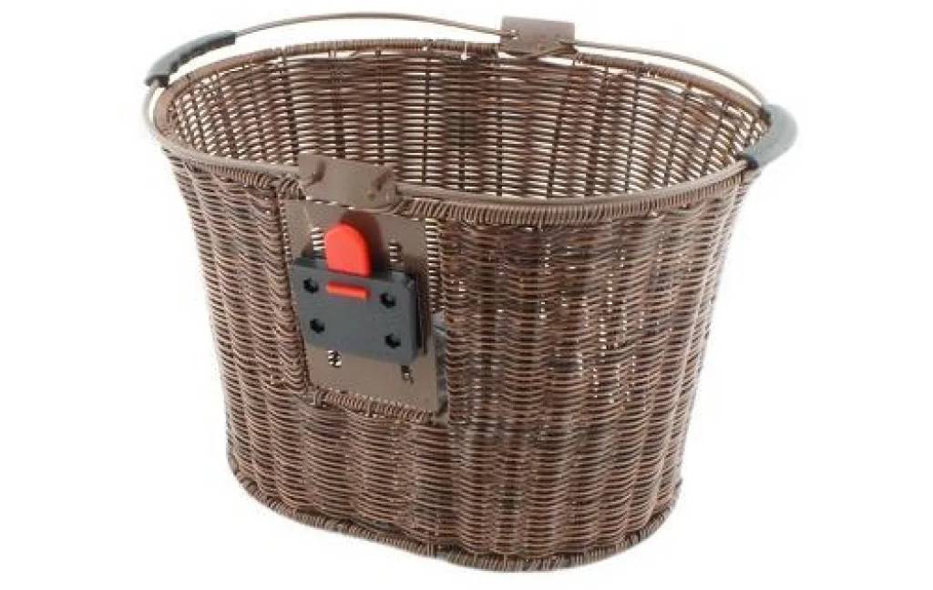 Корзина передняя Kands с ручкой, на вынос, ротанг,. коричневый 3