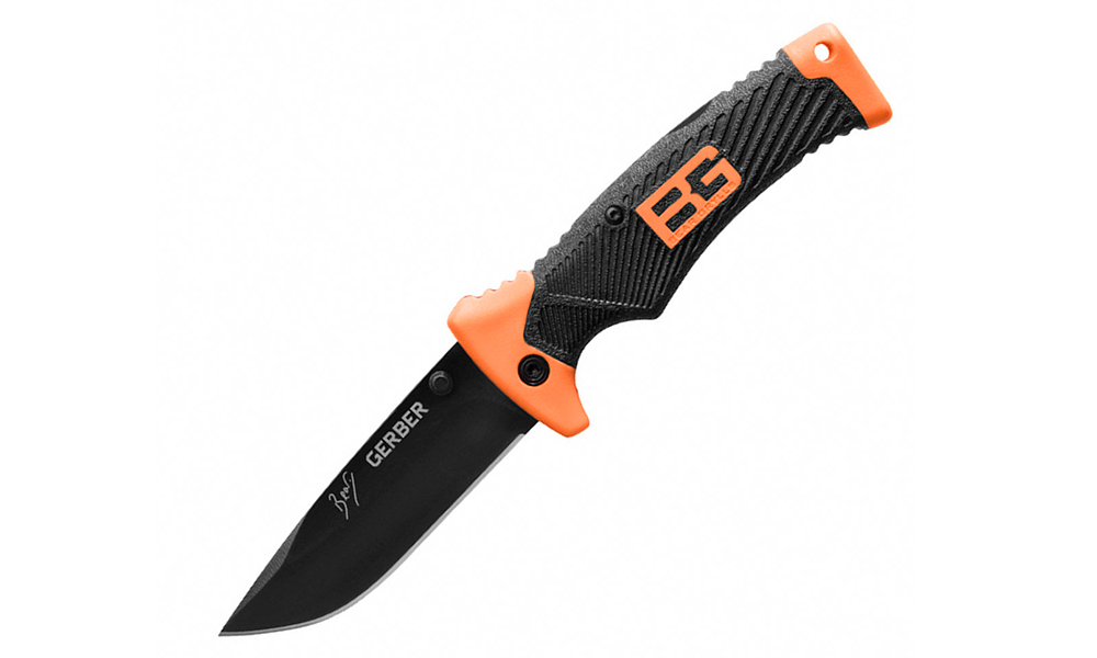 Фотография Нож Gerber Bear Grylls Folding Sheath Knife черно-оранжевый