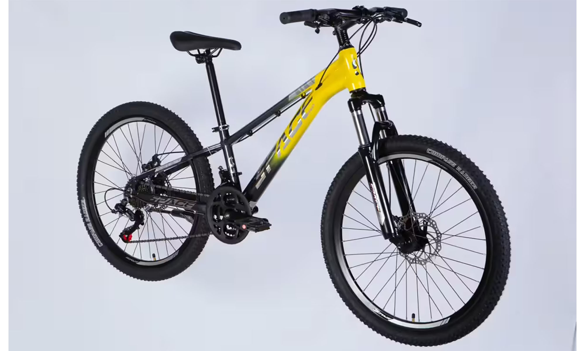 Велосипед SPACE PHAETON DD FR 24", размер XXS, рама 11", год 2026, желто-серый 4