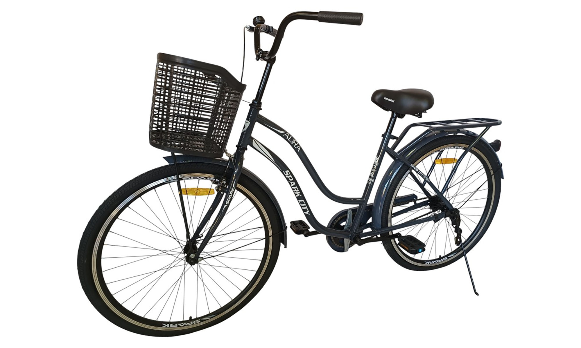 Велосипед SPARK CITY AURA 26", размер M, рама - 17", год 2026, черный 2