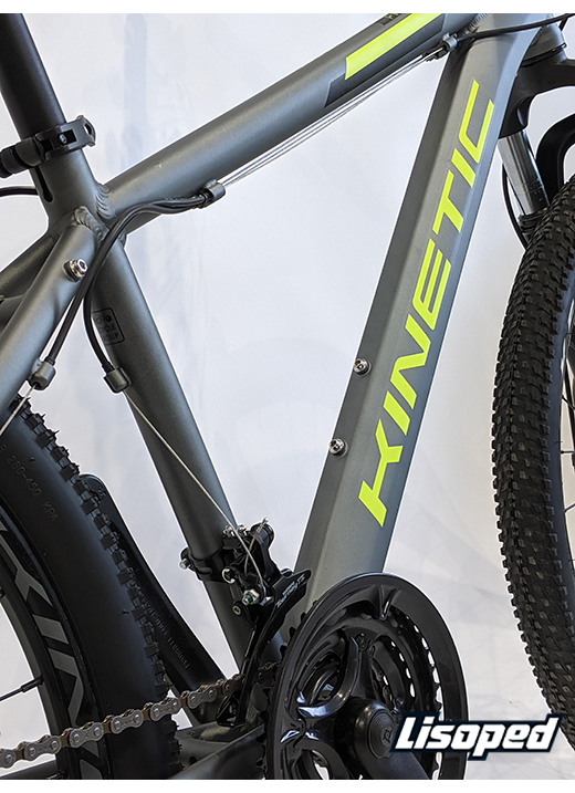 Фотография Велосипед Kinetic PROFI 26” размер XS 2021 Серо-зеленый 5