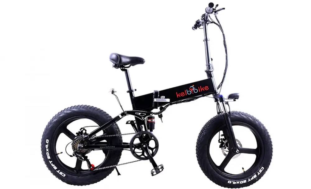 Фотографія Электровелосипед фэтбайк Kelb Bike Fat500 WS 20" рамзмер М 500W, 48V10AH Черный