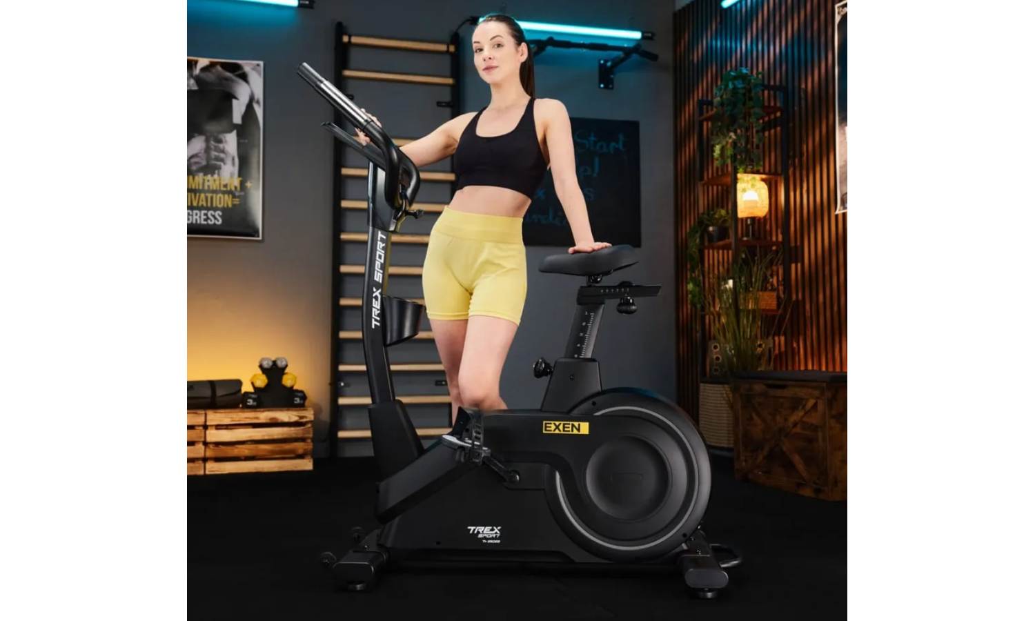 Велотренажер Trex Sport TX-950EB Exen електромагнітний чорний 17