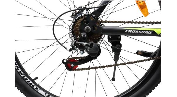 Велосипед CrossBike Racer 27.5", розмір M рама 17" (2023), Чорно-жовтий 6