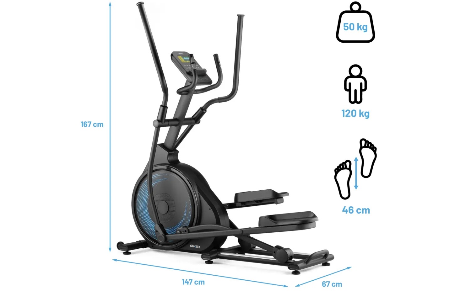 Фотографія Орбітрек Gymtek XCF5000 електромагнітний 17