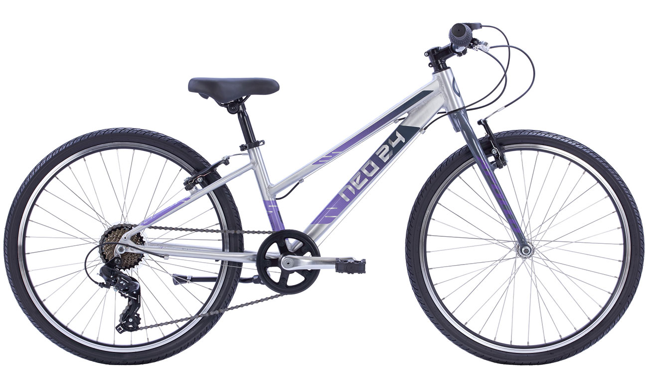 Фотография Велосипед Apollo NEO 7s girls 24" 2022 Серо-фиолетовый