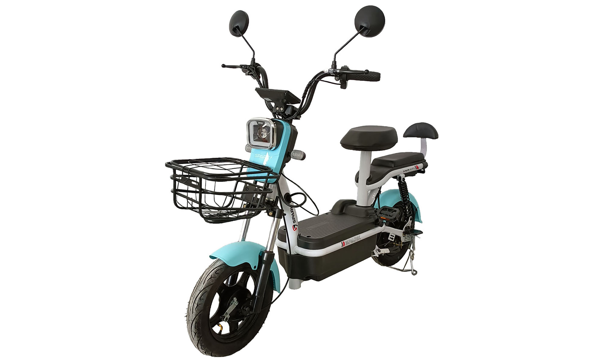 Электровелосипед SPARK CITY 14" 48V/500W/20Ah Голубой 