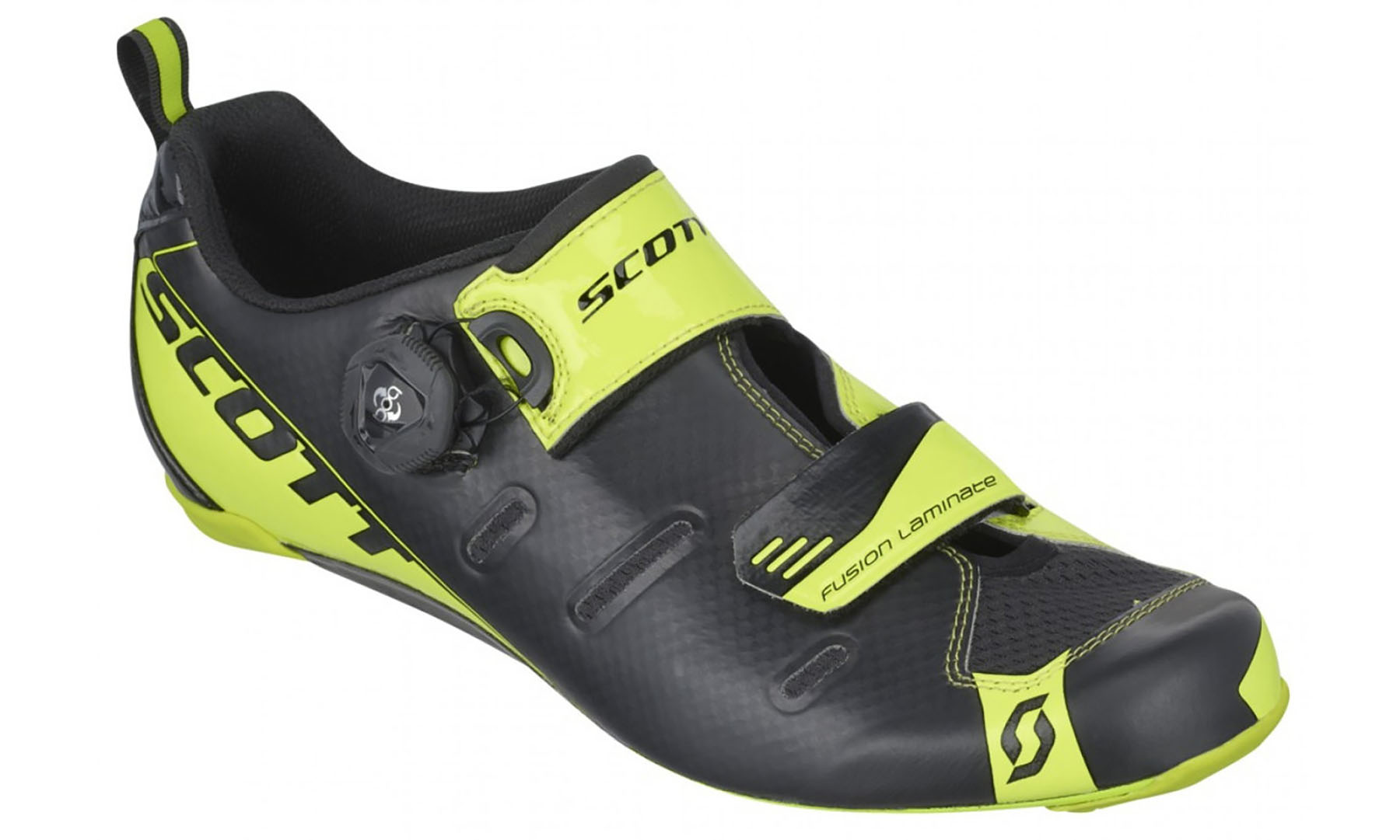 Фотография Велотуфли SCOTT ROAD TRI Carbon, черно-желтые, размер 43 (242135.4755) 4