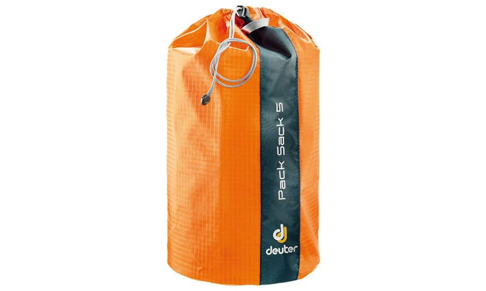 Чехол-мешок DEUTER Pack Sack 5 цвет 9010 mandarine Чехол-мешок DEUTER Pack Sack 5 цвет 9010 mandarine