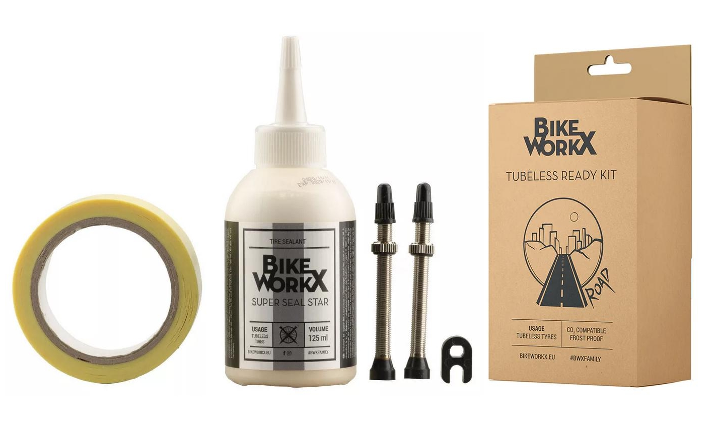 Набір для встановлення безкамерки BikeWorkX Tubeless Ready Kit Gravel/ROAD 2 Набір для встановлення безкамерки BikeWorkX Tubeless Ready Kit Gravel/ROAD 2