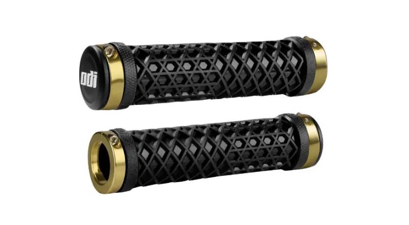 Гріпси ODI Vans® Lock-On Grips чорні з золотими замками 