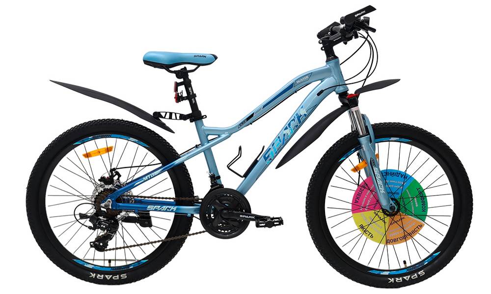 Фотографія Велосипед SPARK HUNTER 24" размер XXS рама 14" 2024 Голубой