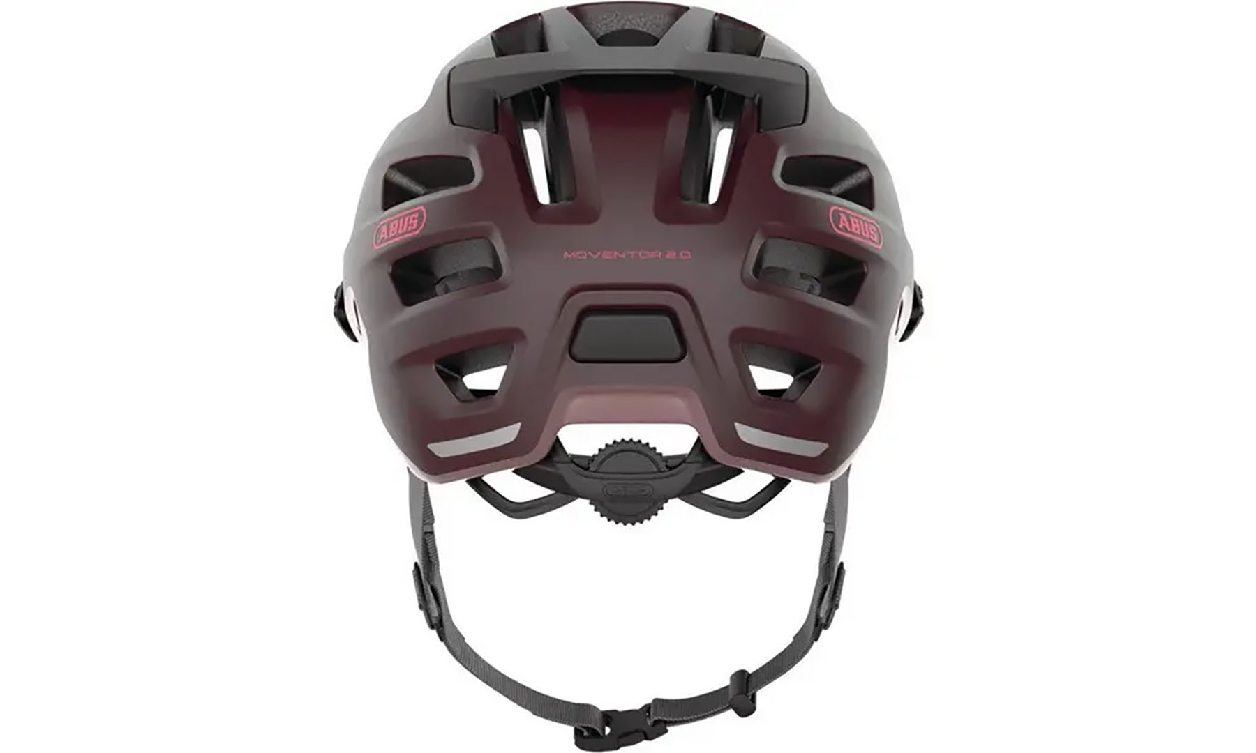 Велошлем спортивный ABUS MOVENTOR 2.0 wildberry red, размер L (57-61 см), темно-красный 3