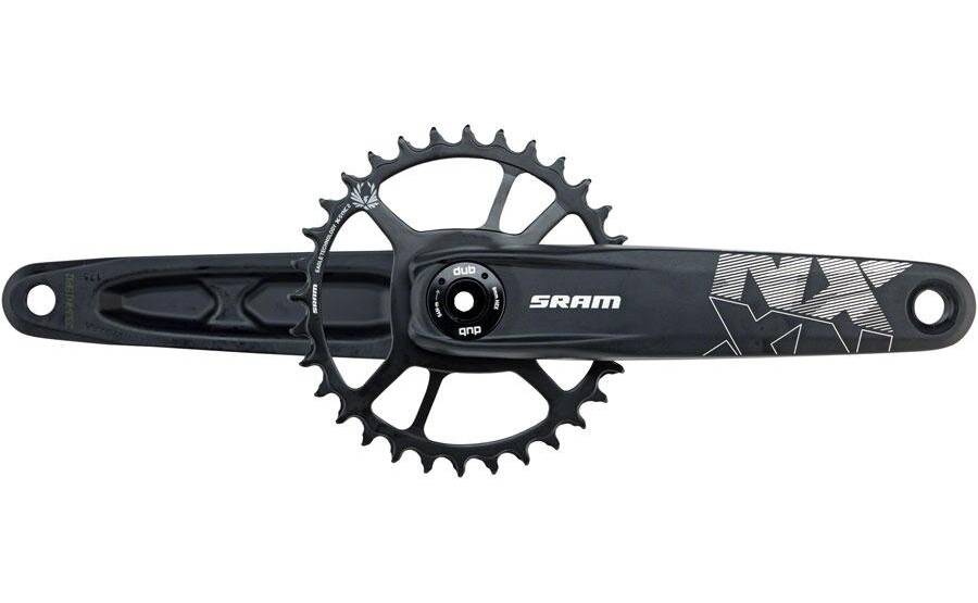 Фотография Шатуны SRAM Crank NX Eagle Fat Bike 4" DUB 12ск 175 Direct Mount Звезда 30t X-SYNC 2 Steel Black 2