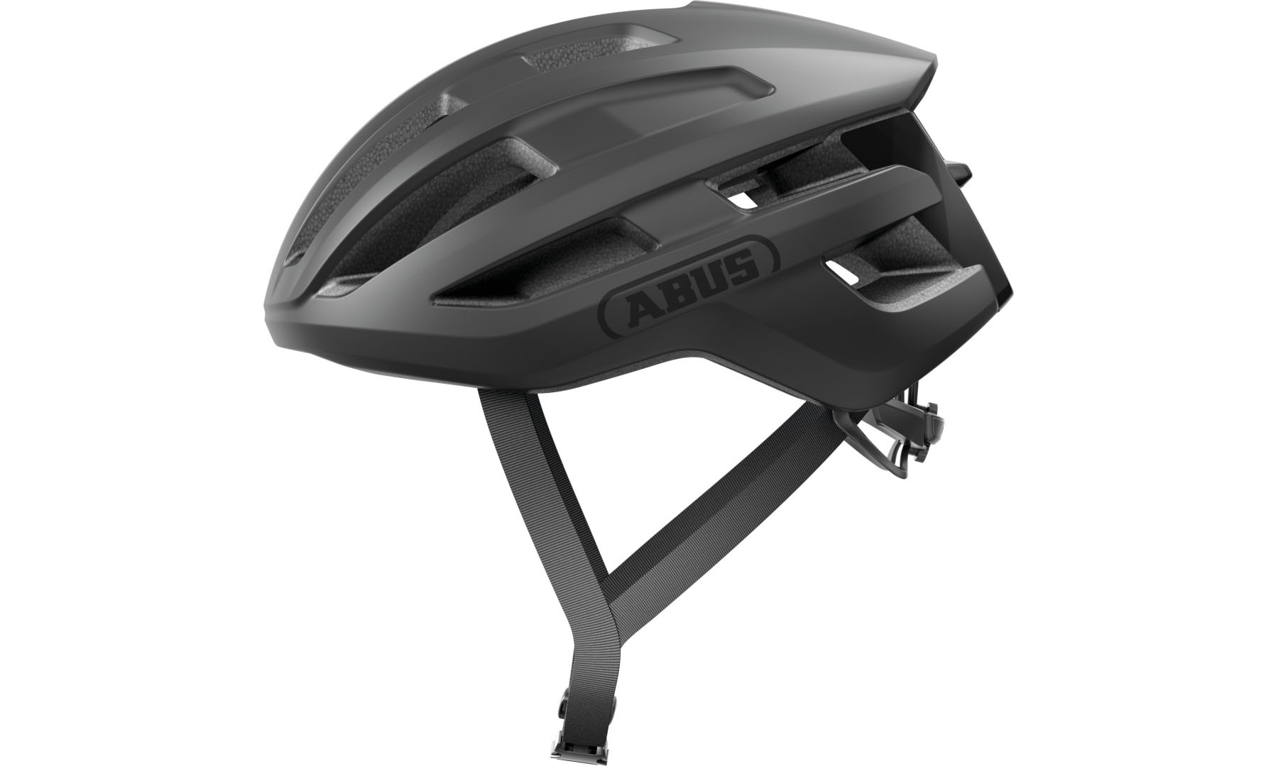 Велошлем спортивный ABUS POWERDOME velvet black, размер L (57-61 см), черный 