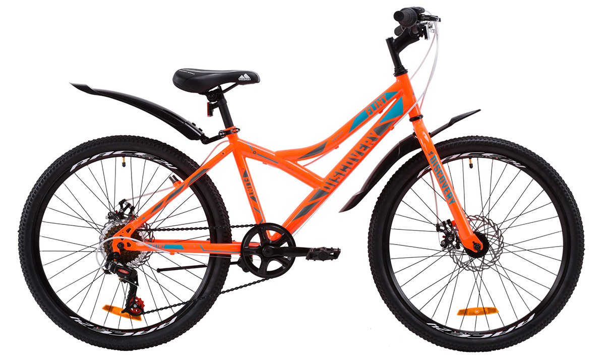 Фотография Велосипед Discovery 24" FLINT DD (2020) 2020 Оранжево-голубой 6
