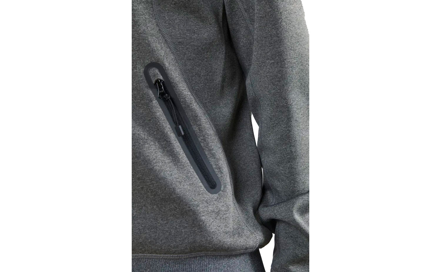 Кофта Craft Sports Fleece Assymetric женская, размер S, сезон AW 19, серый 7