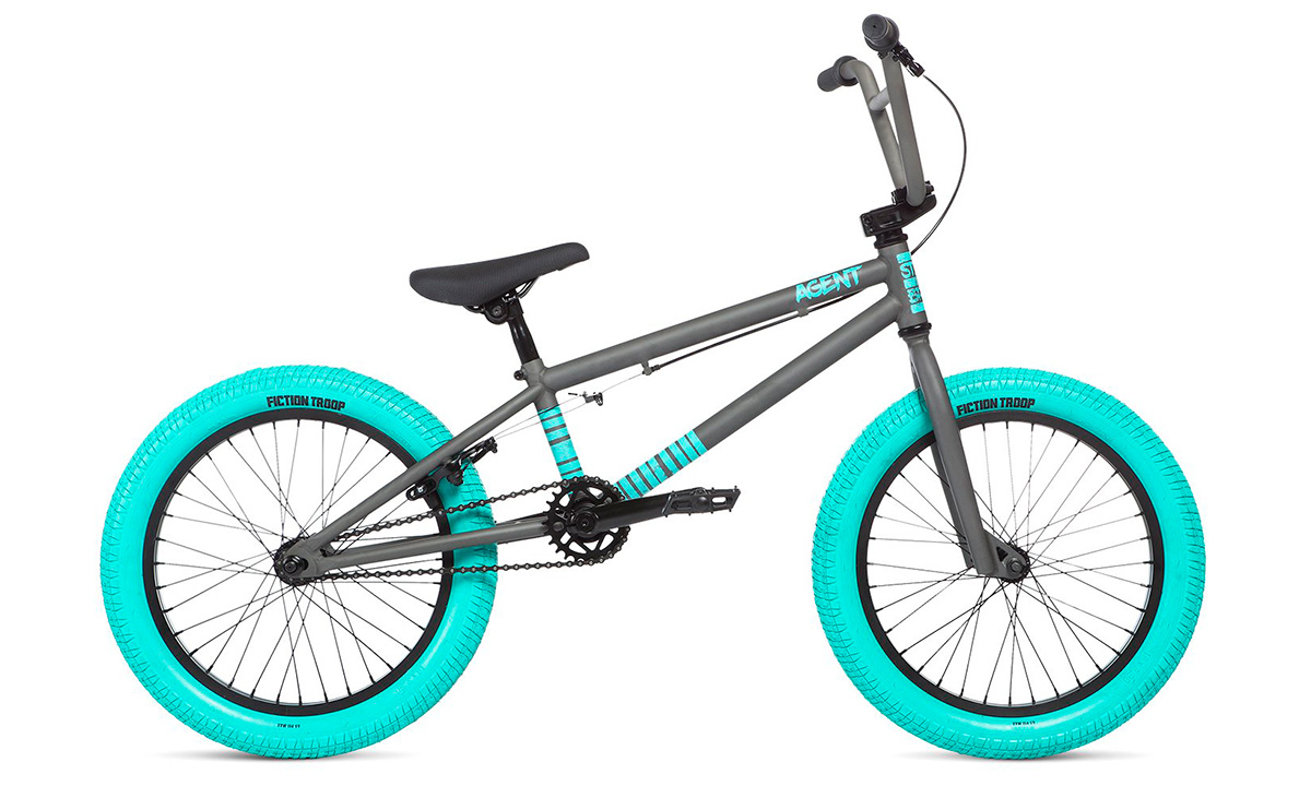 Велосипед Stolen AGENT 18" COMPLETE BIKE (2020) 2020 Серо-мятный 6
