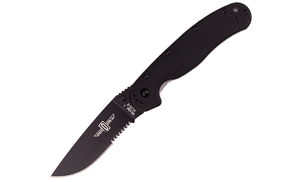 Фотография Складной нож Ontario RAT1 BS черный