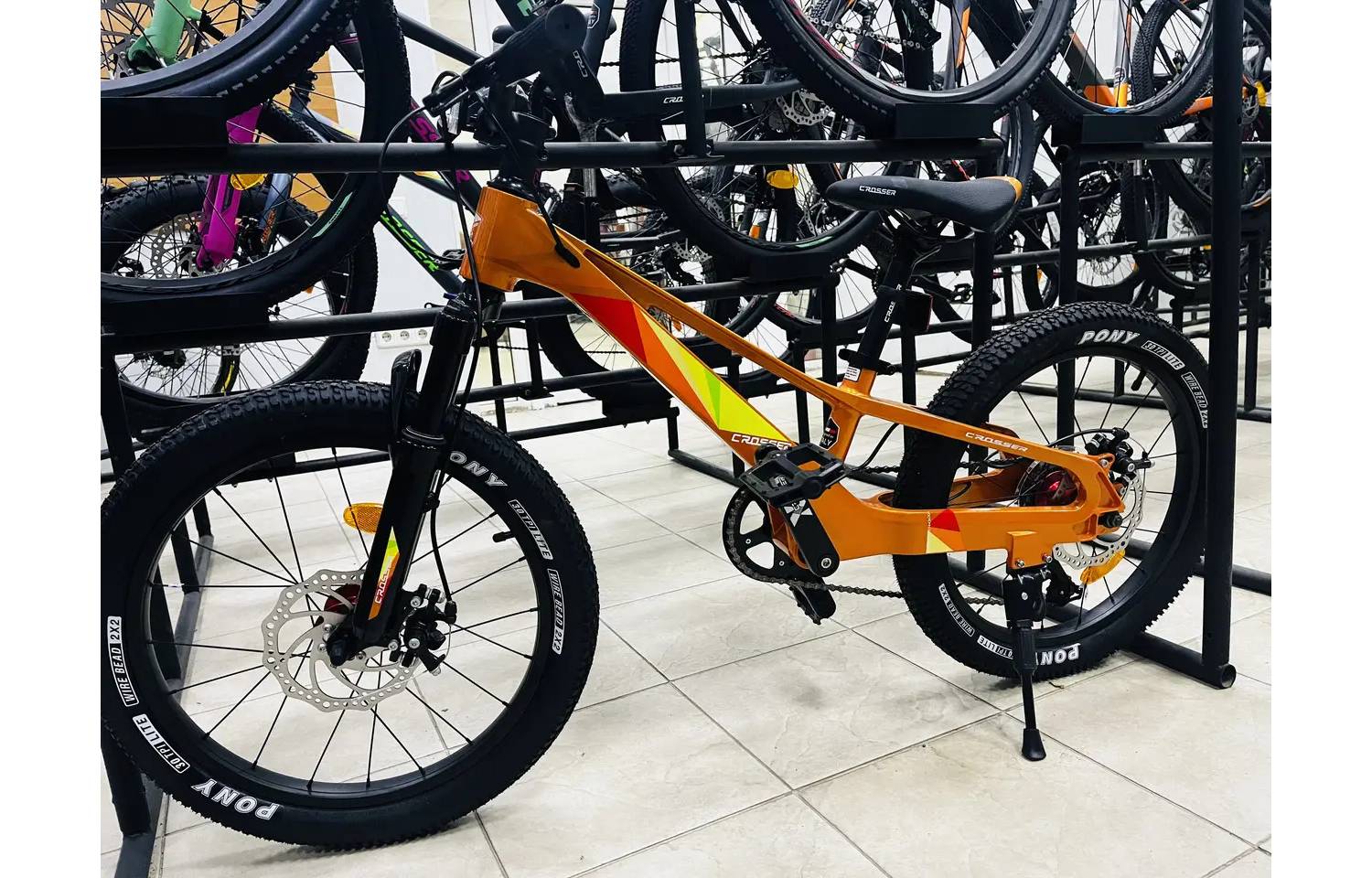 Фотография Велосипед Crosser XMB 20" 2021 оранжевый 8