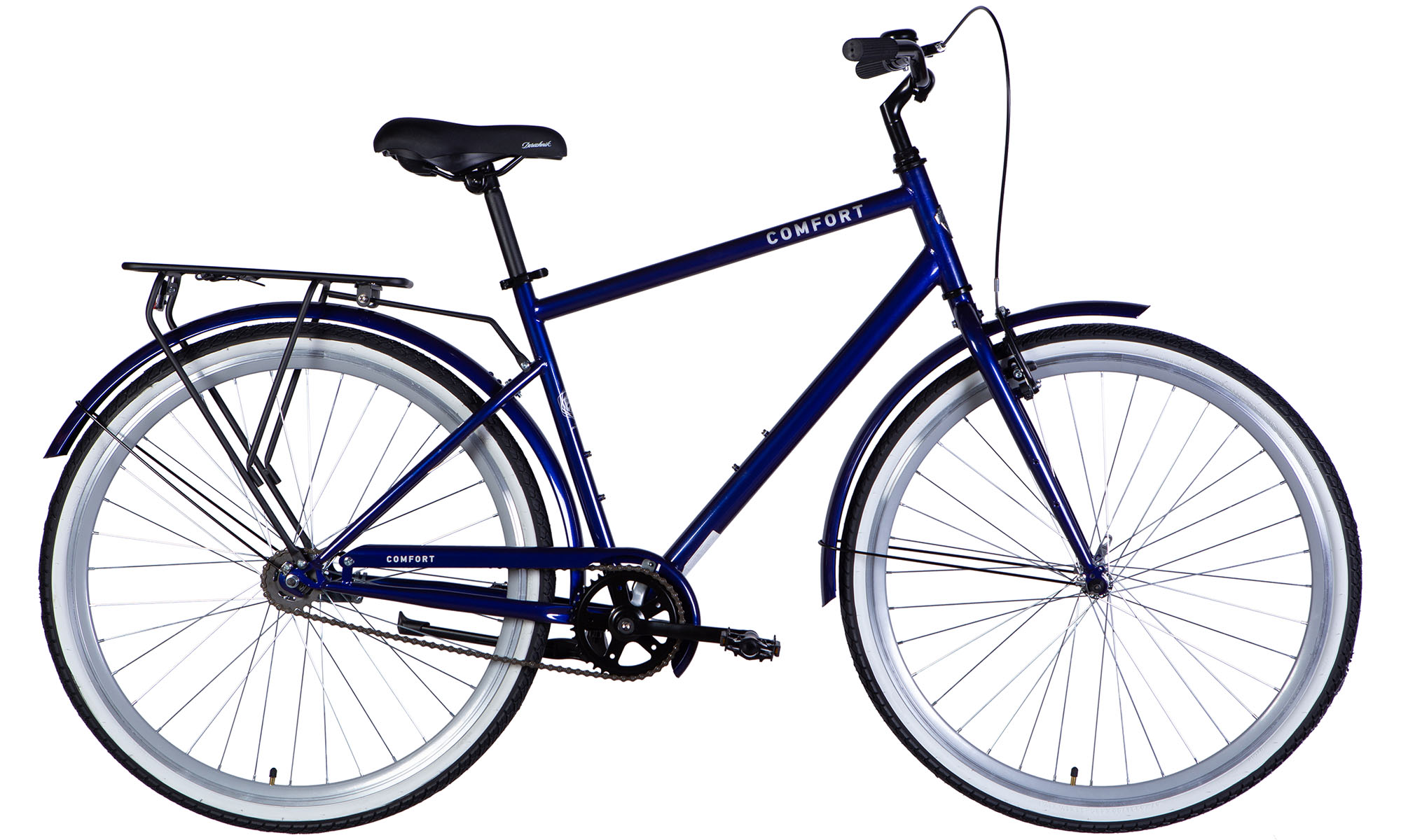 Фотографія Велосипед Dorozhnik COMFORT MALE Velosteel 28", розмір L, рама 20", 2025, електрик (темно-синій)