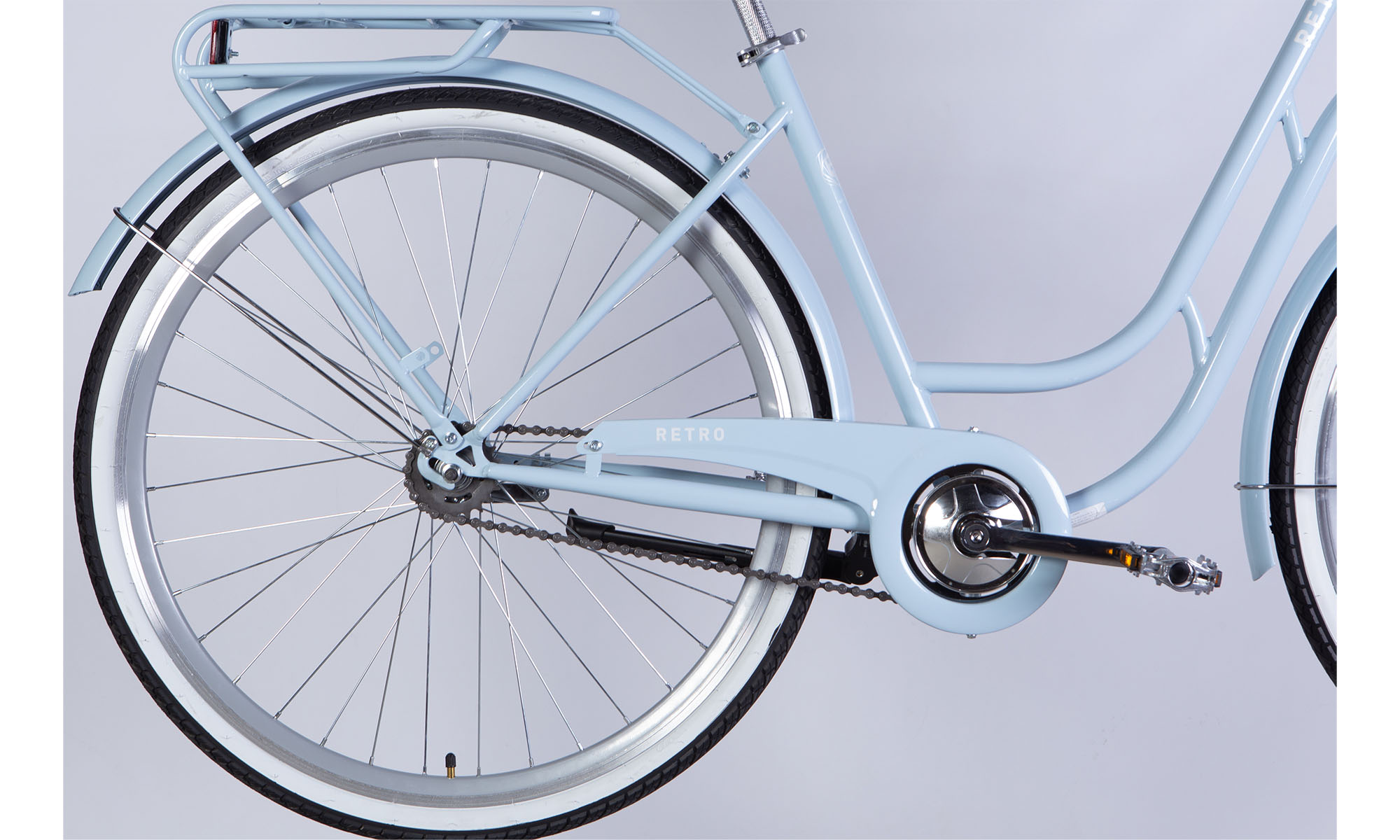 Фотографія Велосипед Dorozhnik RETRO Velosteel 28", размер L, рама 19", 2025, голубой 2