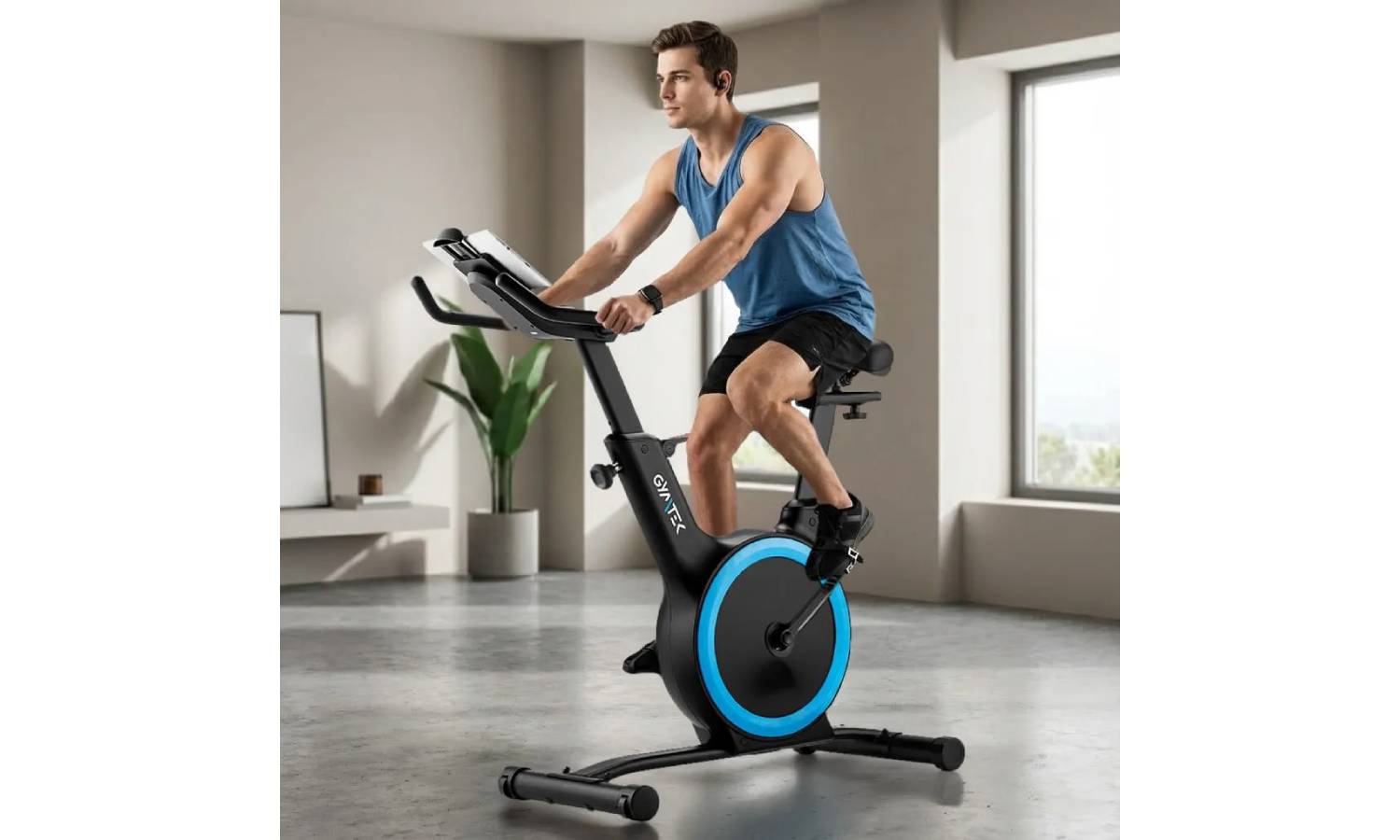Велотренажер спінбайк Gymtek XB Cardio магнітний синій 18 Велотренажер спінбайк Gymtek XB Cardio магнітний синій 18