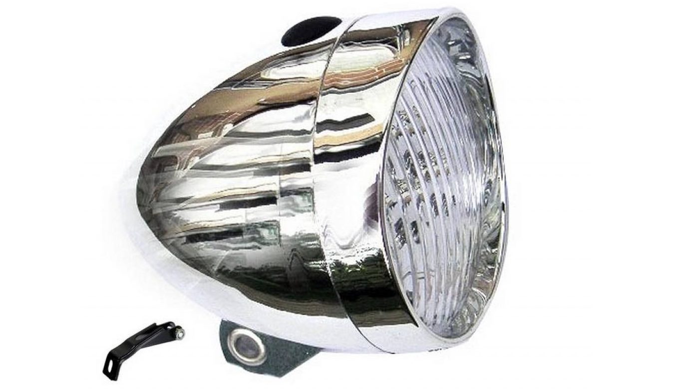 Передня фара Kands 3 Led на батарейках, сріблястий Передня фара Kands 3 Led на батарейках, сріблястий