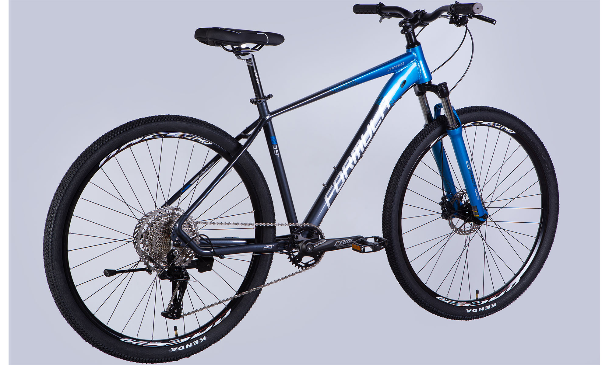 Велосипед Formula ZEPHYR PRO HDD 29", размер L, рама 19", 2025, сине-серый 7