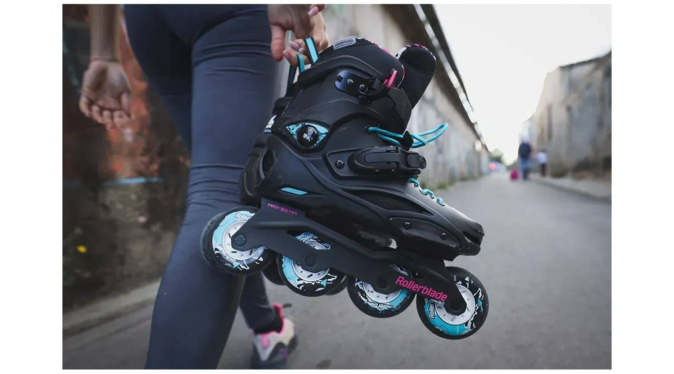 Ролики Rollerblade RB Cruiser W 2023 black-aqua 270 4 Ролики Rollerblade RB Cruiser W 2023 black-aqua 270 4