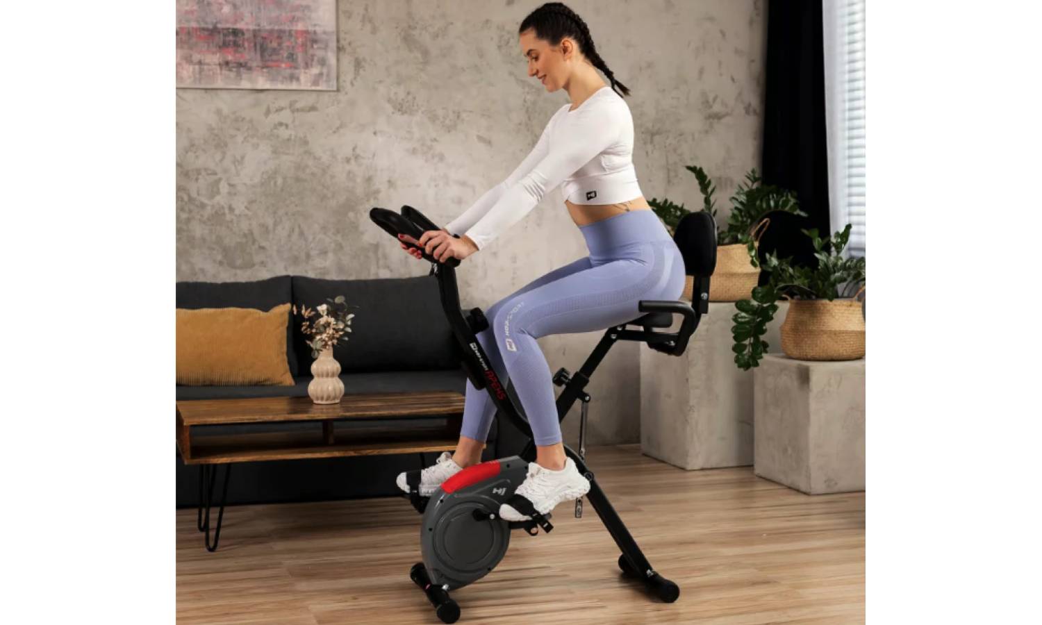 Велотренажер Hop-Sport HS-3030X Apeks X-Bike сірий 10