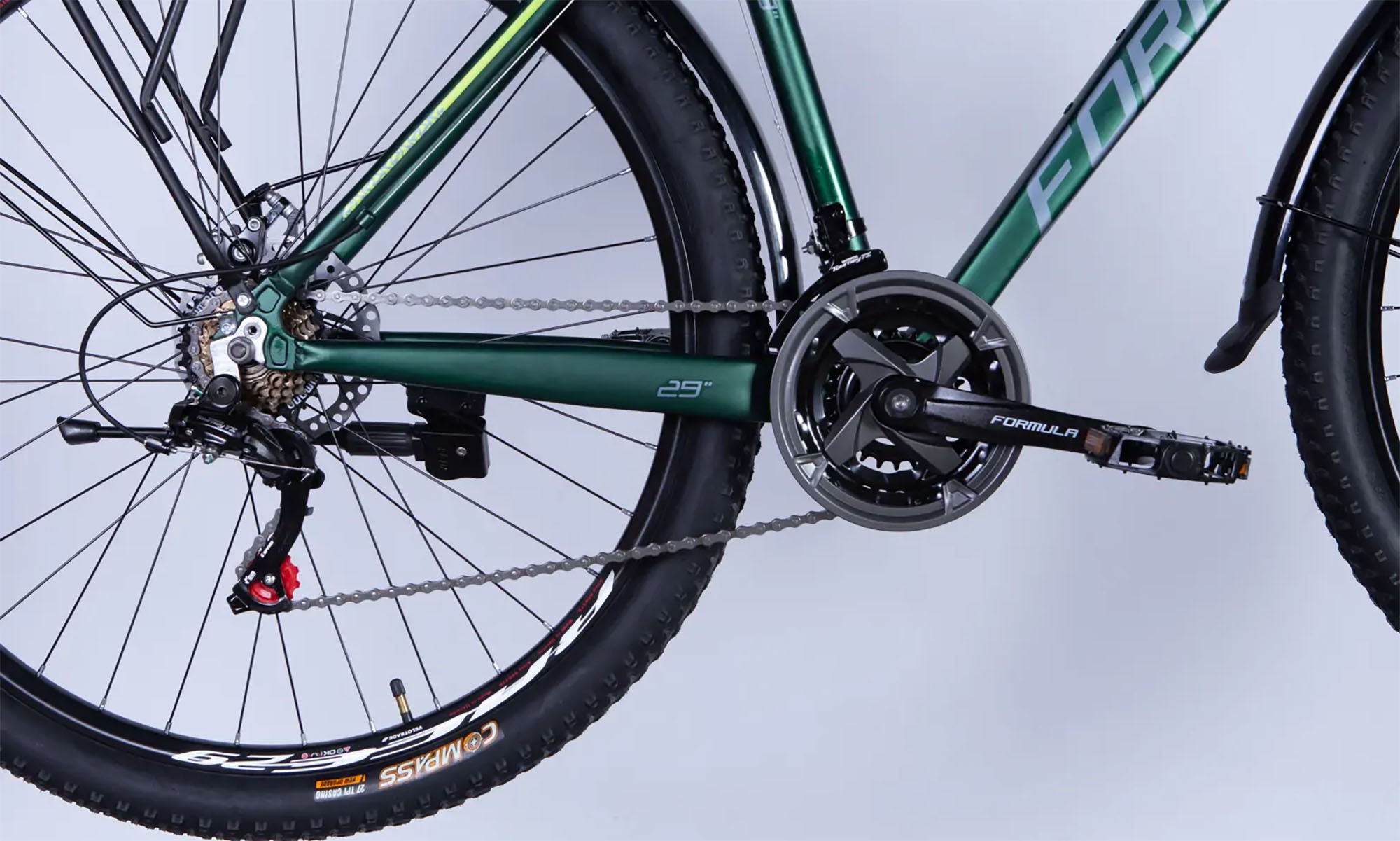 Велосипед Formula MOTION PLUS DD FR 29", розмір L рама-19", рік 2026, зелений 5