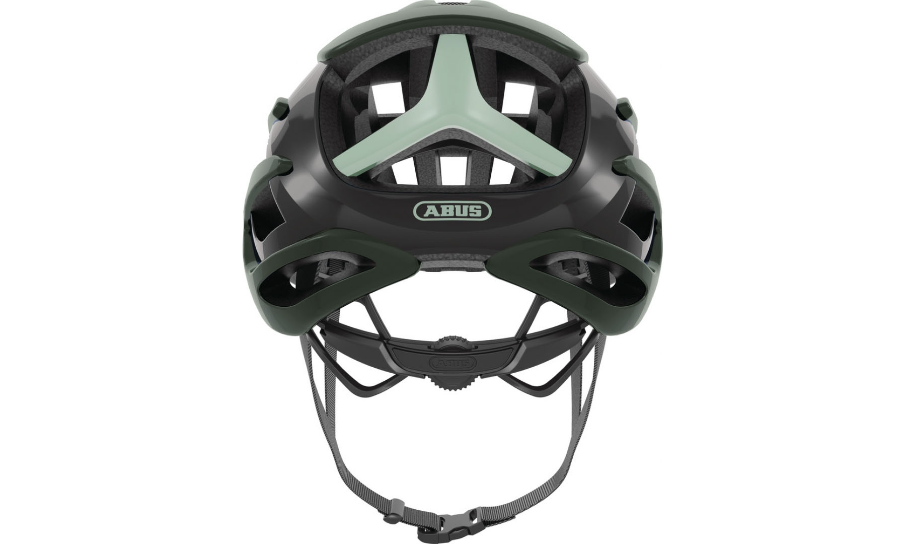Велошолом спортивний ABUS AIRBREAKER Moss Green, розмір M (52-58 см), темно-зелений 3