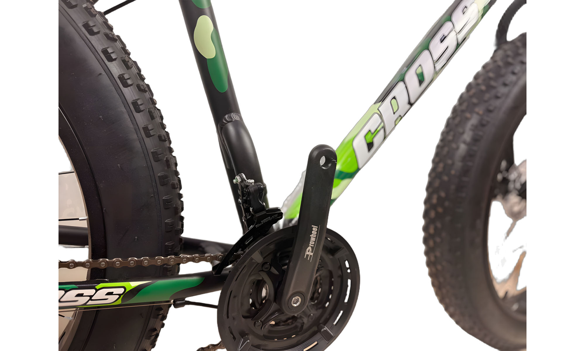 Велосипед Cross Crossover rigid 26", размер L, рама 19", год 2025, Зеленый/Серо-зеленый 3 Велосипед Cross Crossover rigid 26", размер L, рама 19", год 2025, Зеленый/Серо-зеленый 3