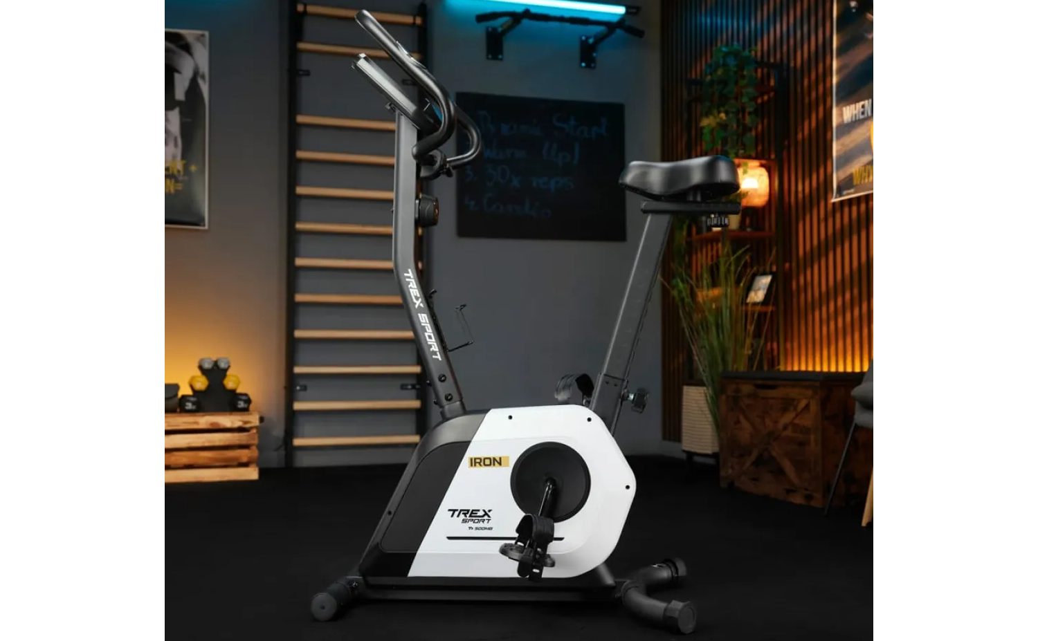 Велотренажер Trex Sport TX-500MB IRON магнитный белый 9