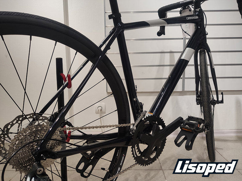 Фотография Велосипед 28" Cannondale SYNAPSE Tiagra (2020) 2020 Черно-синий 3