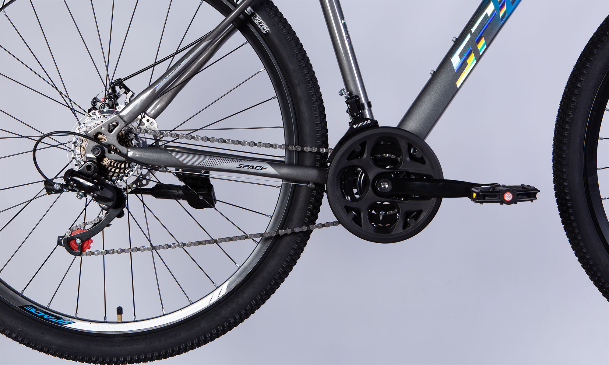 Велосипед SPACE MARS DD FR 29", размер S, рама-16", год 2026, сине-серый 5