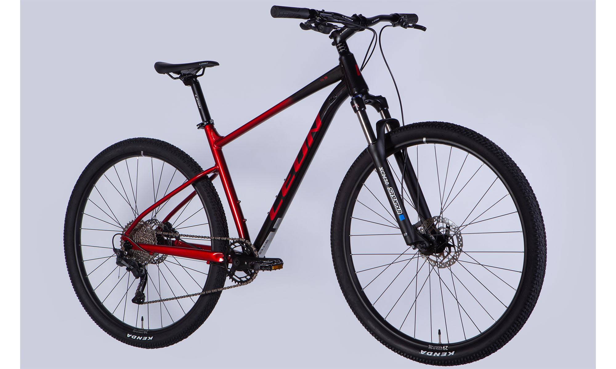 Leon TN 75 HDD 29 Велосипед, розмір L, кадр 19 ", 2025 рік, чорний і червоний 