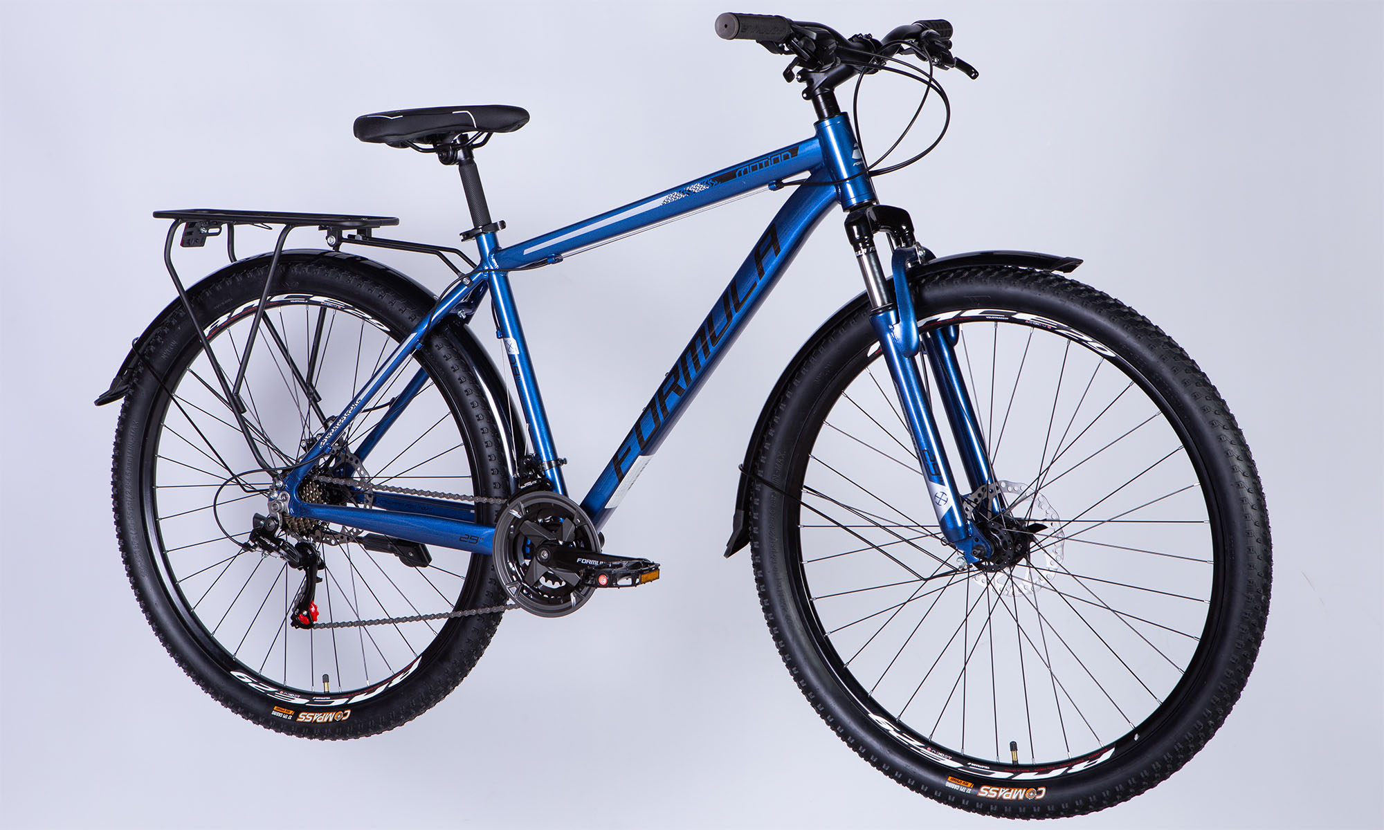 Велосипед Formula MOTION PLUS DD FR 29", розмір L, рама-19" 2025, синьо-чорний 2