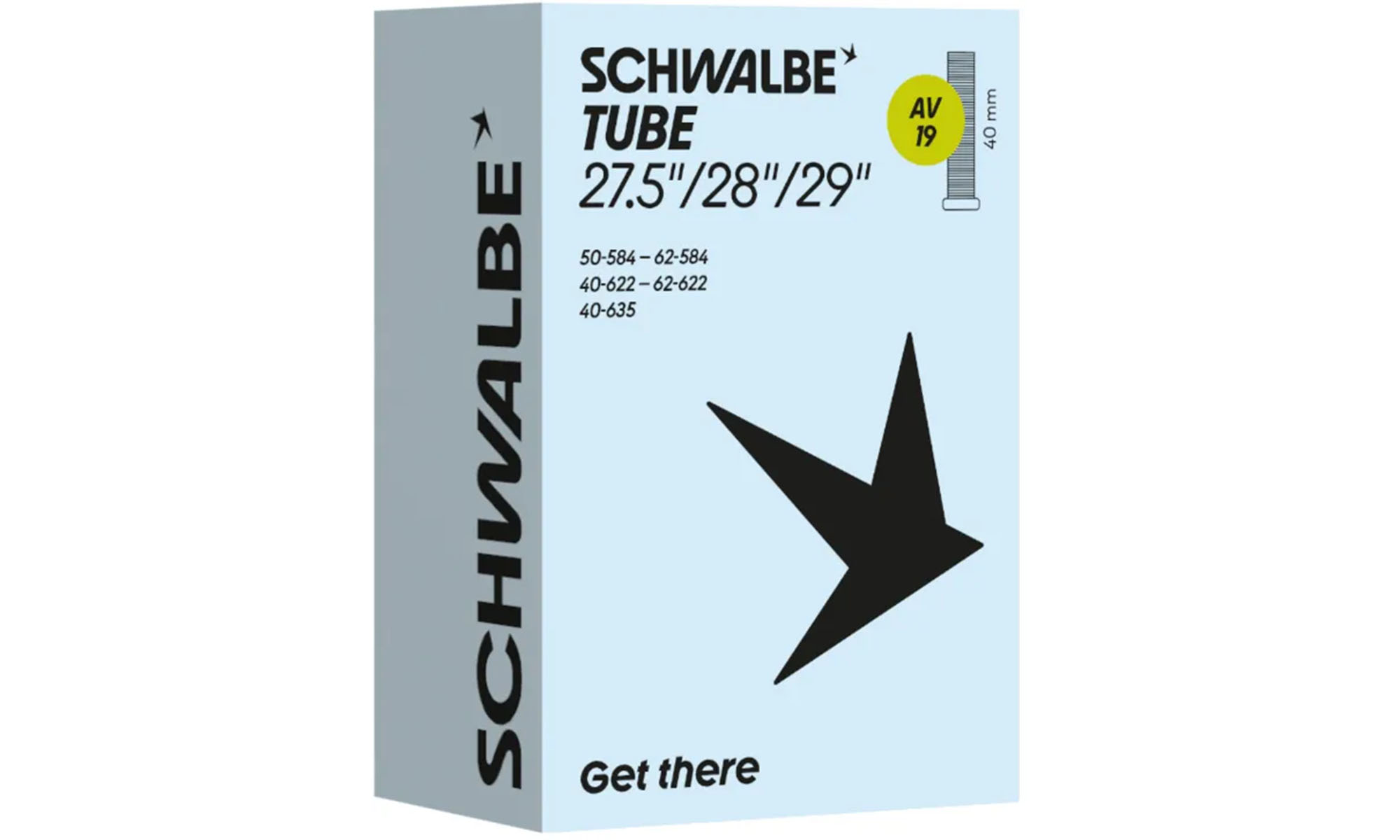 Камера 29"/28"/27,5" (40/62-584/635) Schwalbe AV19 40mm Камера 29"/28"/27,5" (40/62-584/635) Schwalbe AV19 40mm