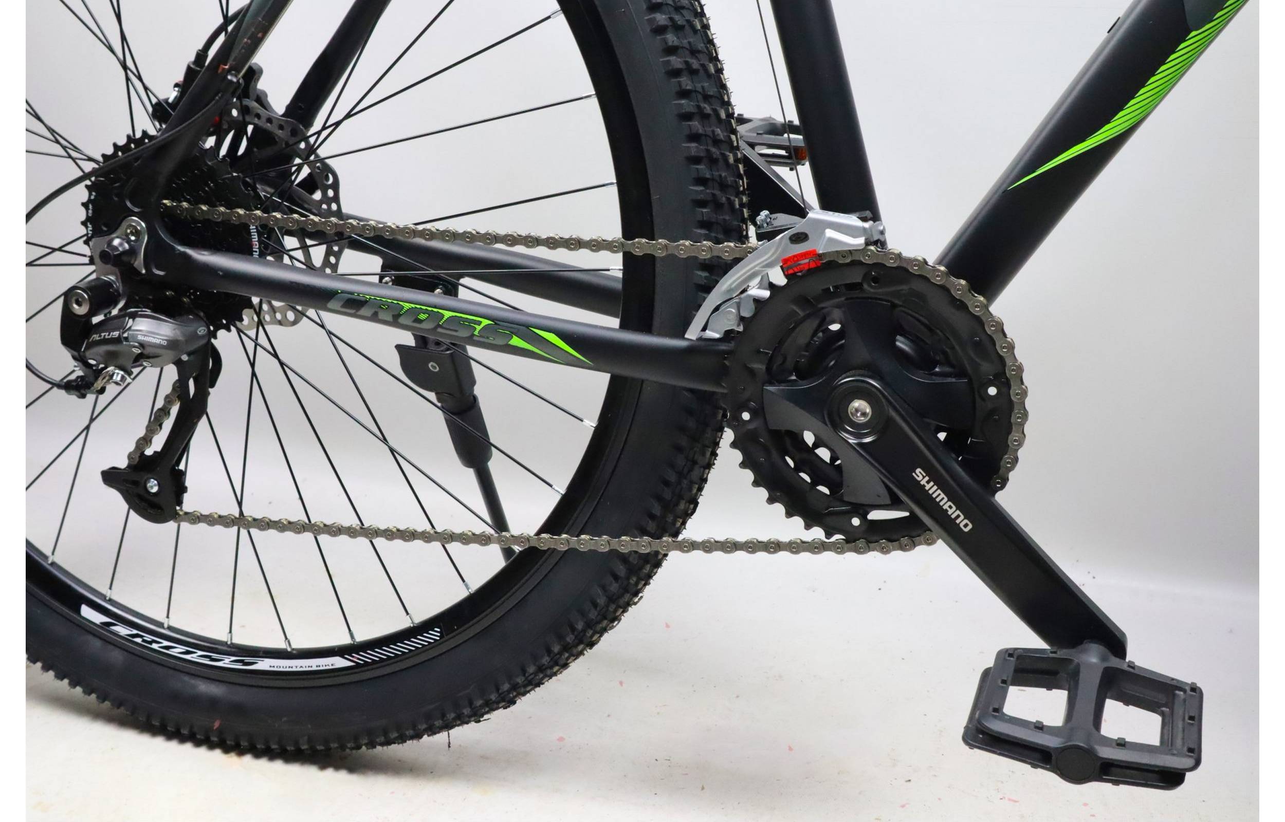 Велосипед Cross Egoist V2 29" розмір XL рама 21" 2022 Чорний-Зелений 4