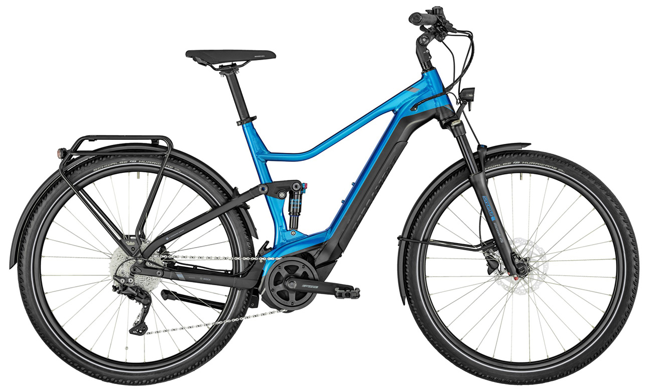 Фотографія Велосипед Bergamont E-Horizon FS Edition 28" (2021) 2021 Синьо-чорний 8