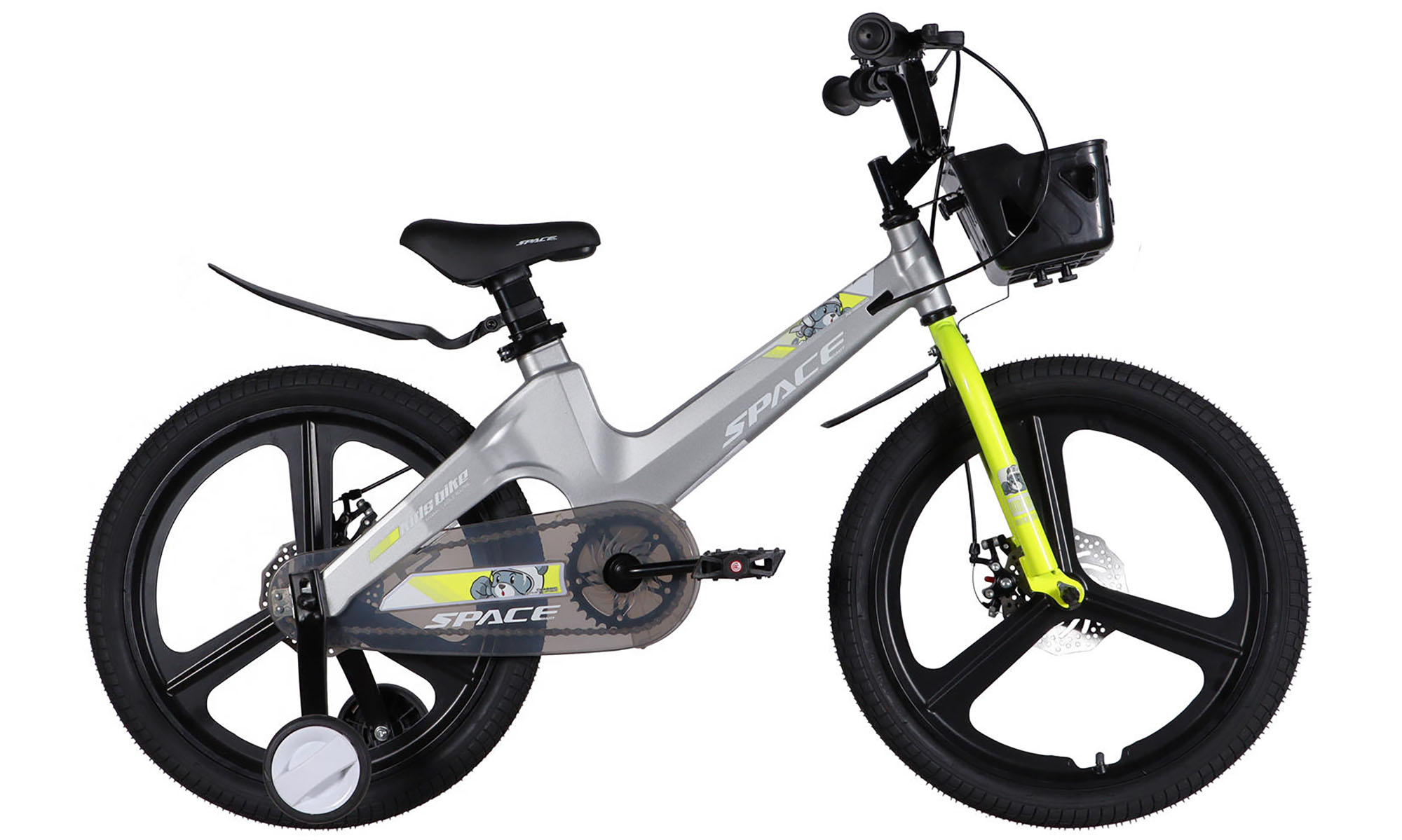 Велосипед SPACE KID MOON DD 20", размер XXS, рама-11,4", год 2026, серый 