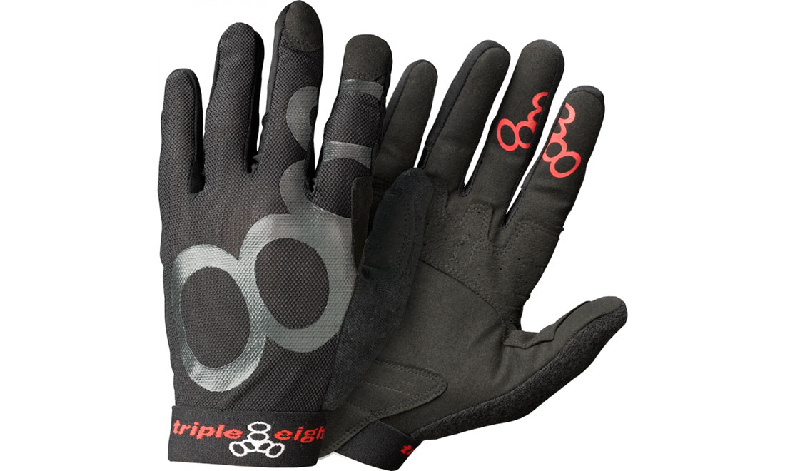 Фотография Защитные перчатки Triple8 ExoSkin Glove black, размер L